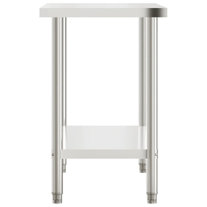Tavolo da Lavoro da Cucina 110x55x85 cm in Acciaio Inossidabile | homemem39