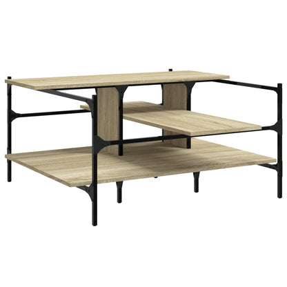 Tavolino Salotto Rovere Sonoma 100x100x48,5cm Legno Multistrato | homemem39