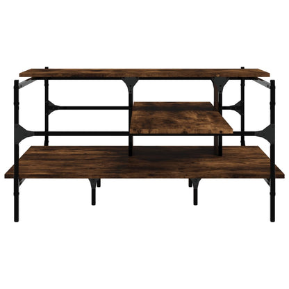 Tavolino Salotto Rovere Fumo 100x100x48,5cm Legno Multistrato | homemem39