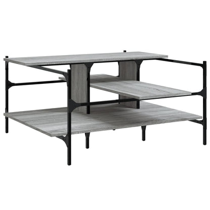Tavolino Salotto Grigio Sonoma 100x100x48,5cm Legno Multistrato | homemem39