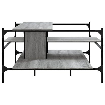Tavolino Salotto Grigio Sonoma 100x100x48,5cm Legno Multistrato | homemem39
