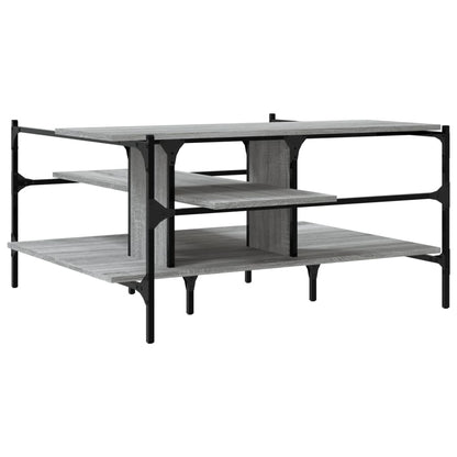 Tavolino Salotto Grigio Sonoma 100x100x48,5cm Legno Multistrato | homemem39