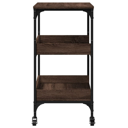 Carrello Cucina Rovere Marrone 60x41x80,5 cm Legno Multistrato - homemem39