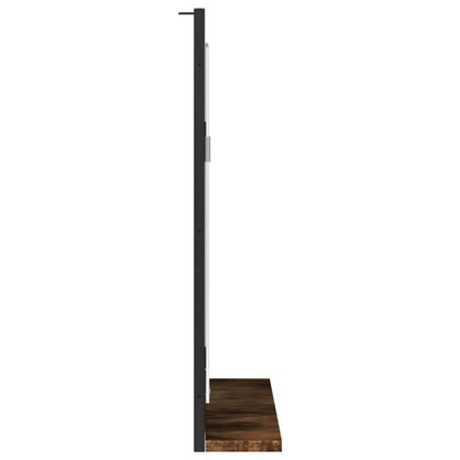 Specchio Bagno con Ripiano Rovere Fumo 50x12x60 cm Multistrato | homemem39