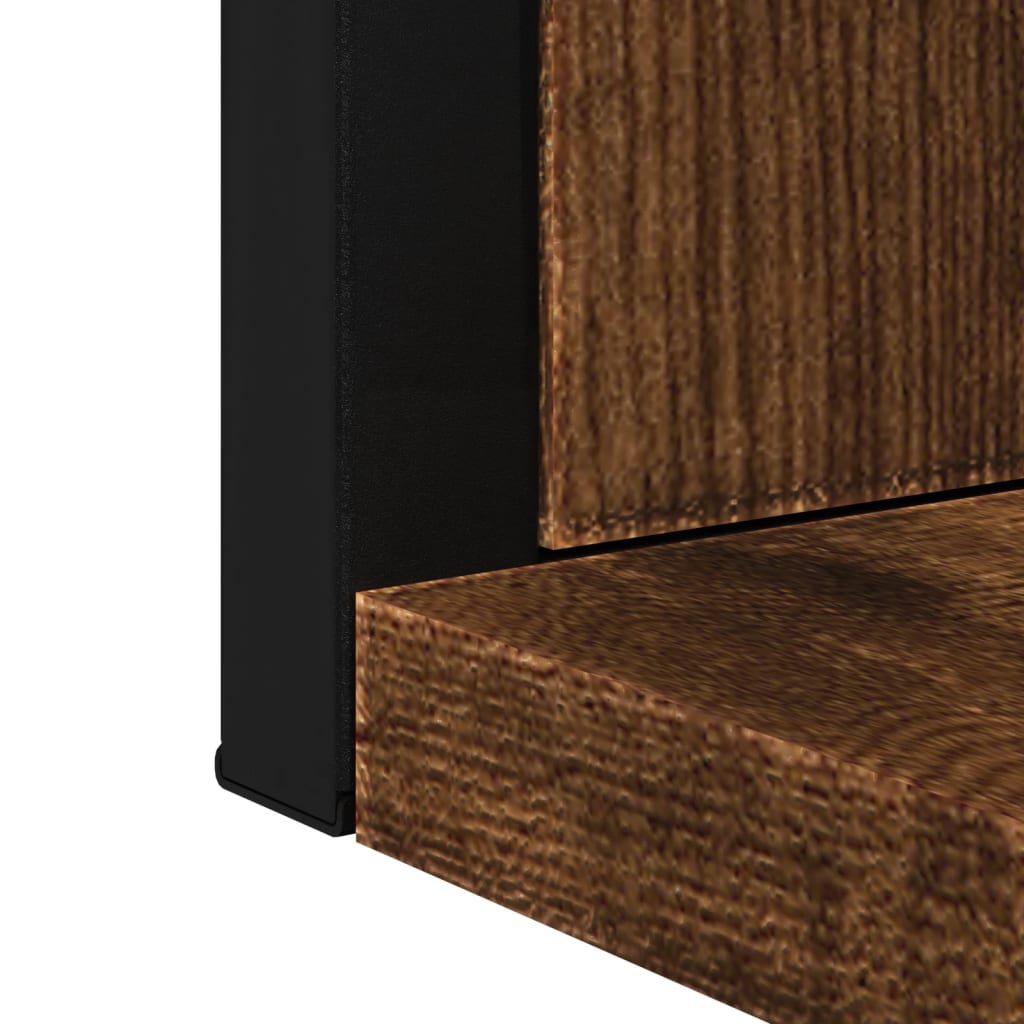 Specchio Bagno con Ripiano Rovere Fumo 50x12x60 cm Multistrato | homemem39