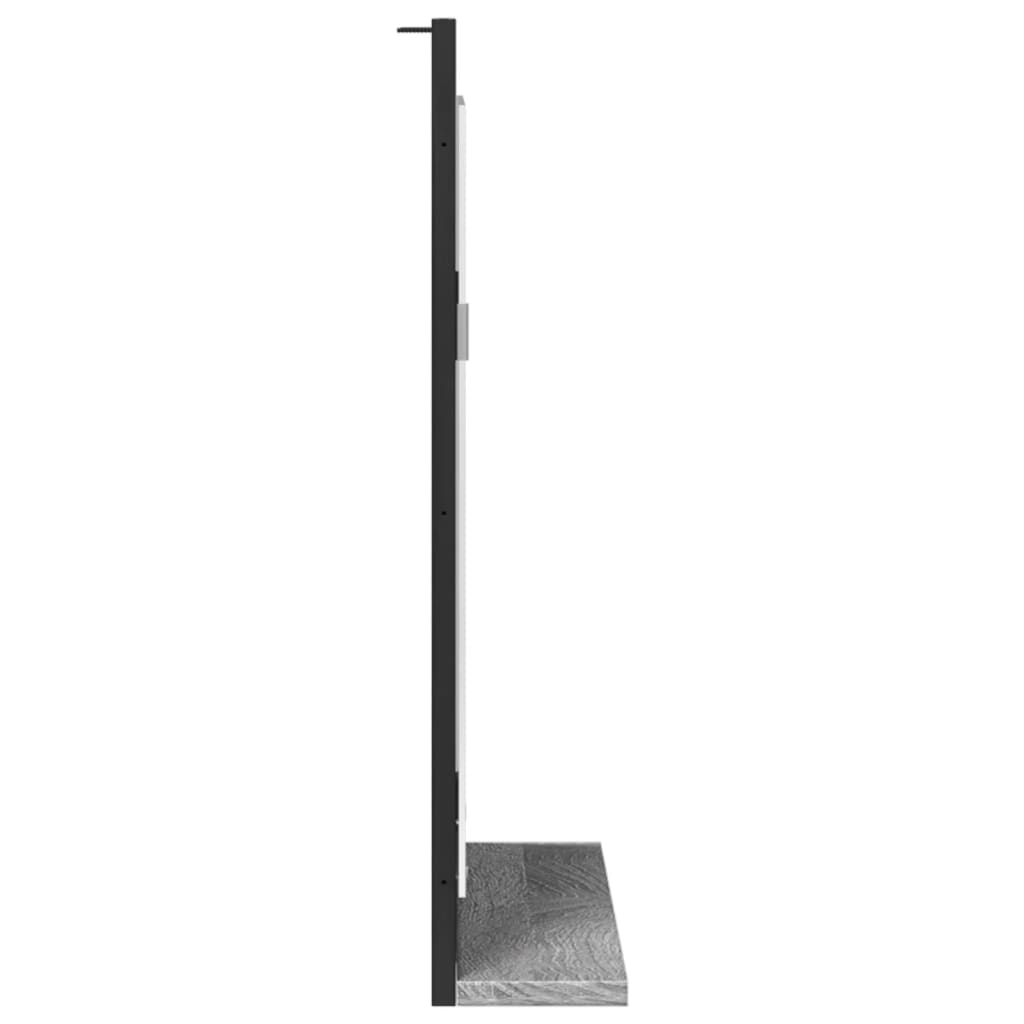 Specchio Bagno con Ripiano Grigio Sonoma 50x12x60cm Multistrato | homemem39