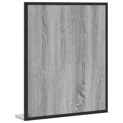 Specchio Bagno con Ripiano Grigio Sonoma 50x12x60cm Multistrato | homemem39