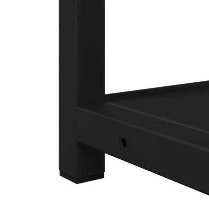 Mobile da Bagno con Specchio Nero 60x16x60 cm Legno Multistrato | homemem39