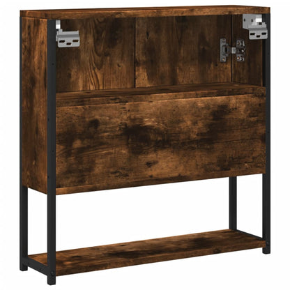 Mobile Bagno Specchio Rovere Fumo 60x16x60 cm Legno Multistrato | homemem39