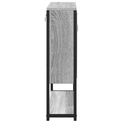 Mobile Specchio da Bagno Grigio Sonoma 60x16x60 cm Multistrato | homemem39