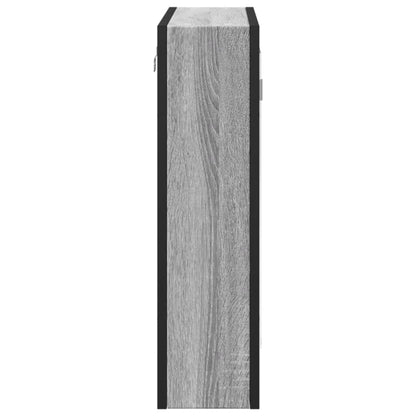 Mobile Specchio da Bagno Grigio Sonoma 60x16x60 cm Multistrato | homemem39