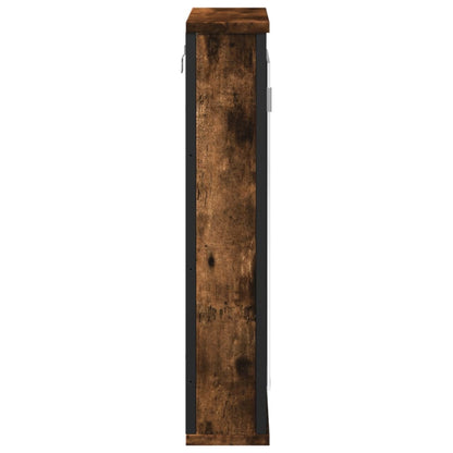 Mobile Bagno Specchio Rovere Fumo 42x12x60 cm Legno Multistrato | homemem39