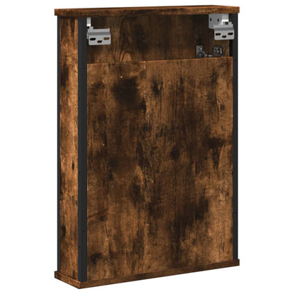Mobile Bagno Specchio Rovere Fumo 42x12x60 cm Legno Multistrato | homemem39