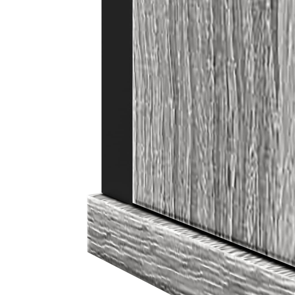 Mobile Specchio da Bagno Grigio Sonoma 42x12x60 cm Multistrato | homemem39