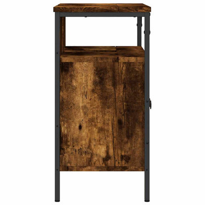 Mobile Lavabo Bagno Rovere Fumo 60x30x60 cm Legno Multistrato | homemem39