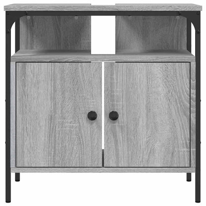 Mobile Lavabo Bagno Grigio Sonoma 60x30x60 cm Legno Multistrato | homemem39