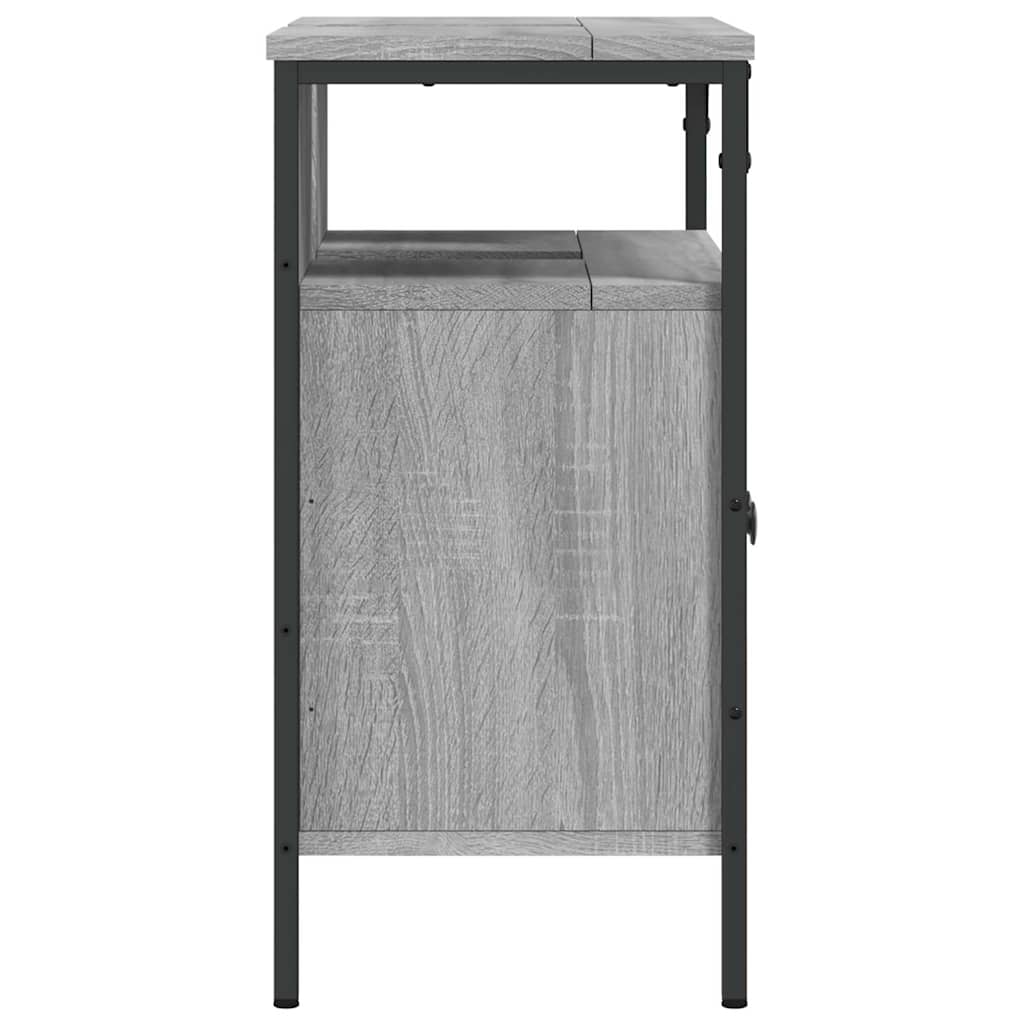 Mobile Lavabo Bagno Grigio Sonoma 60x30x60 cm Legno Multistrato | homemem39