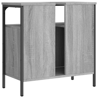 Mobile Lavabo Bagno Grigio Sonoma 60x30x60 cm Legno Multistrato | homemem39