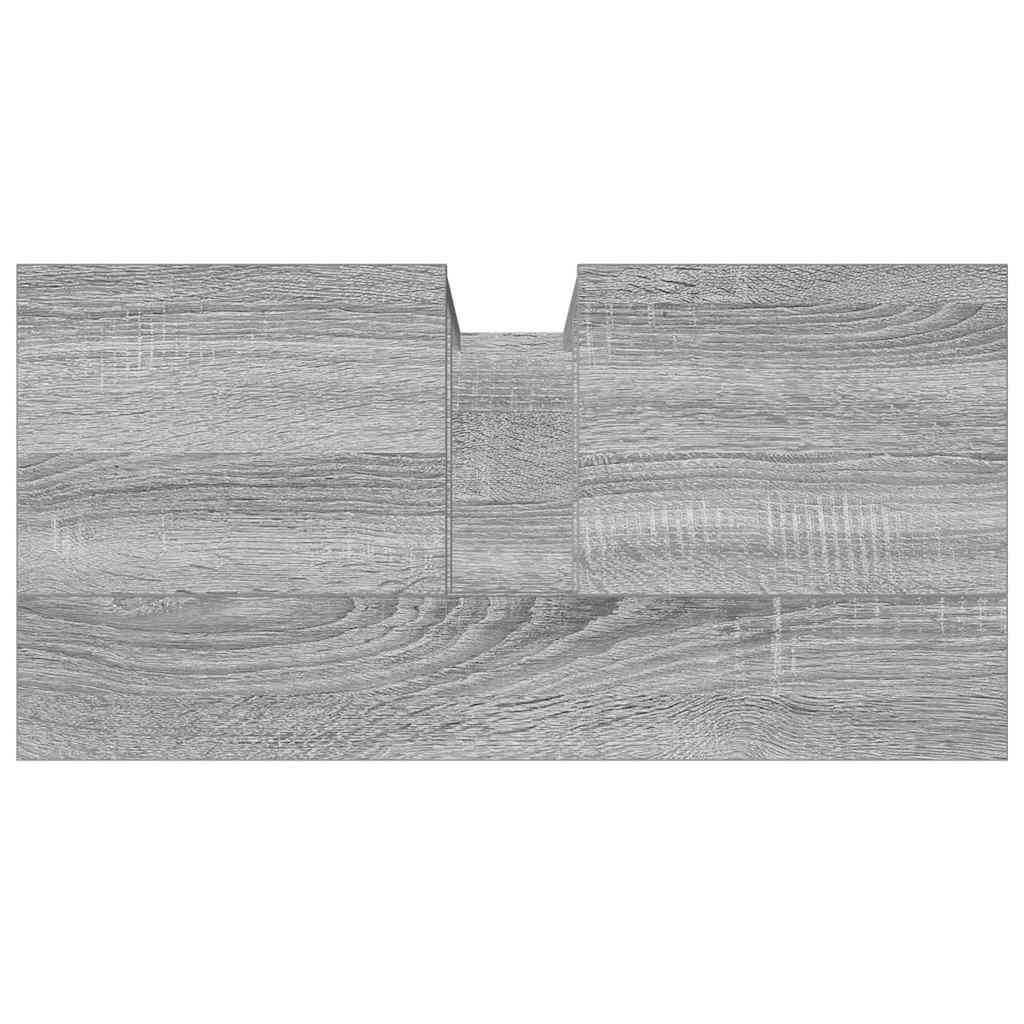 Mobile Lavabo Bagno Grigio Sonoma 60x30x60 cm Legno Multistrato | homemem39