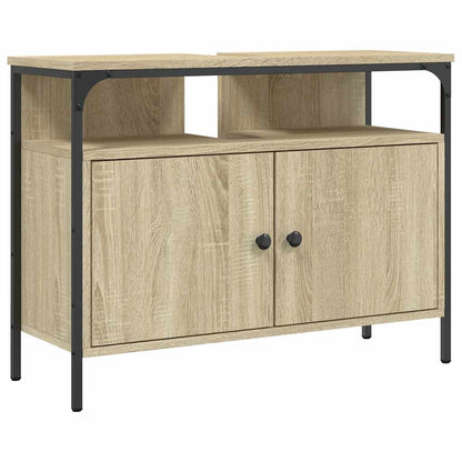 Mobile Lavabo Bagno Rovere Sonoma 80x30x60 cm Legno Multistrato | homemem39