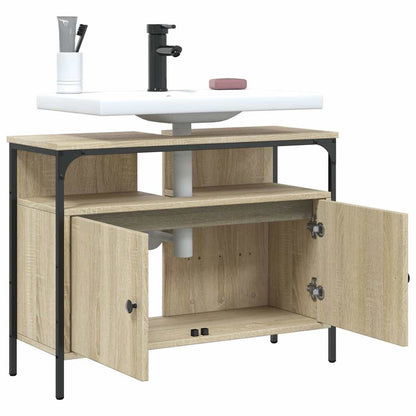 Mobile Lavabo Bagno Rovere Sonoma 80x30x60 cm Legno Multistrato | homemem39