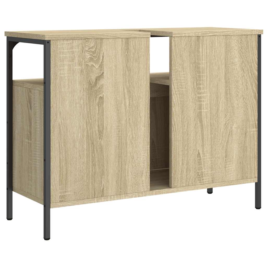 Mobile Lavabo Bagno Rovere Sonoma 80x30x60 cm Legno Multistrato | homemem39