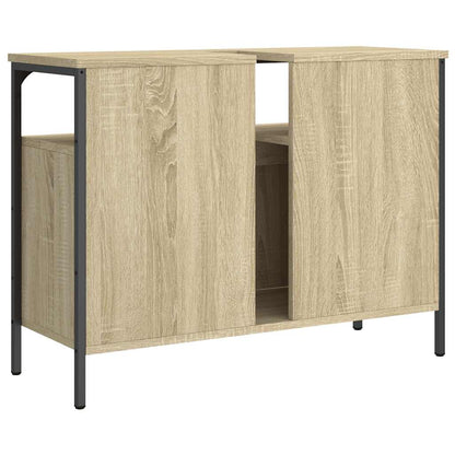 Mobile Lavabo Bagno Rovere Sonoma 80x30x60 cm Legno Multistrato - homemem39