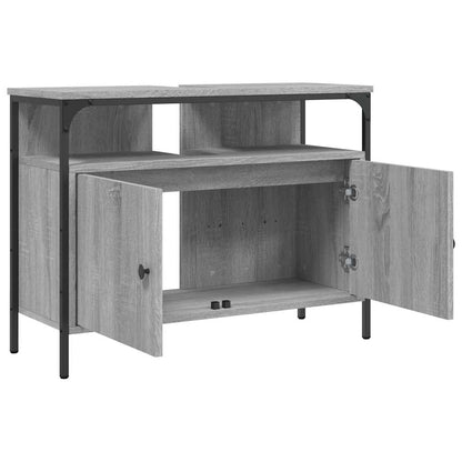 Mobile Lavabo Bagno Grigio Sonoma 80x30x60 cm Legno Multistrato | homemem39