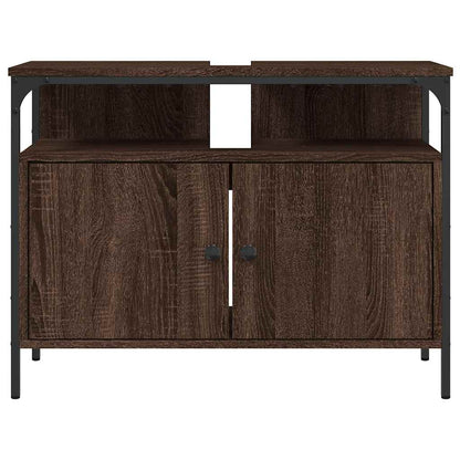 Mobile Lavabo Bagno Rovere Marrone 80x30x60cm Legno Multistrato | homemem39