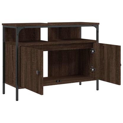 Mobile Lavabo Bagno Rovere Marrone 80x30x60cm Legno Multistrato | homemem39