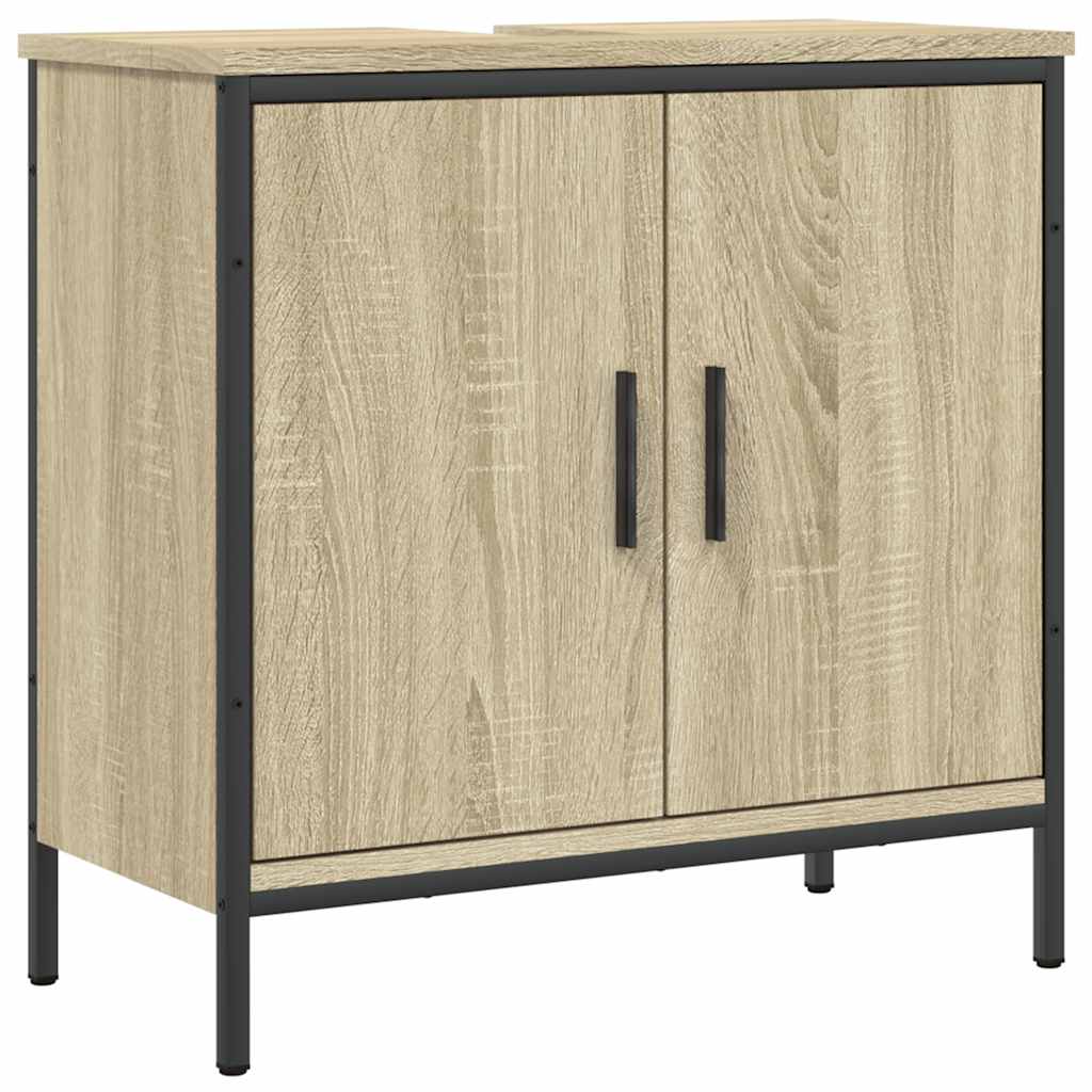 Mobile Lavabo Bagno Rovere Sonoma 60x30x60 cm Legno Multistrato | homemem39