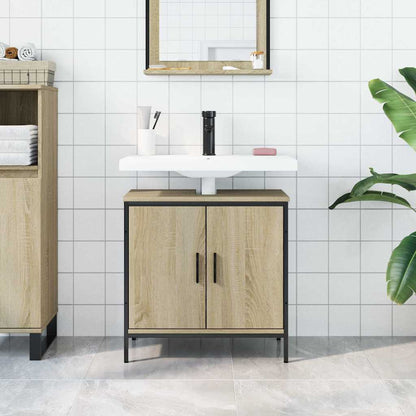 Mobile Lavabo Bagno Rovere Sonoma 60x30x60 cm Legno Multistrato | homemem39