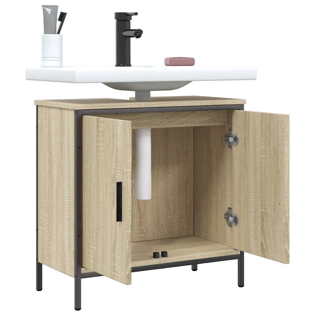 Mobile Lavabo Bagno Rovere Sonoma 60x30x60 cm Legno Multistrato | homemem39