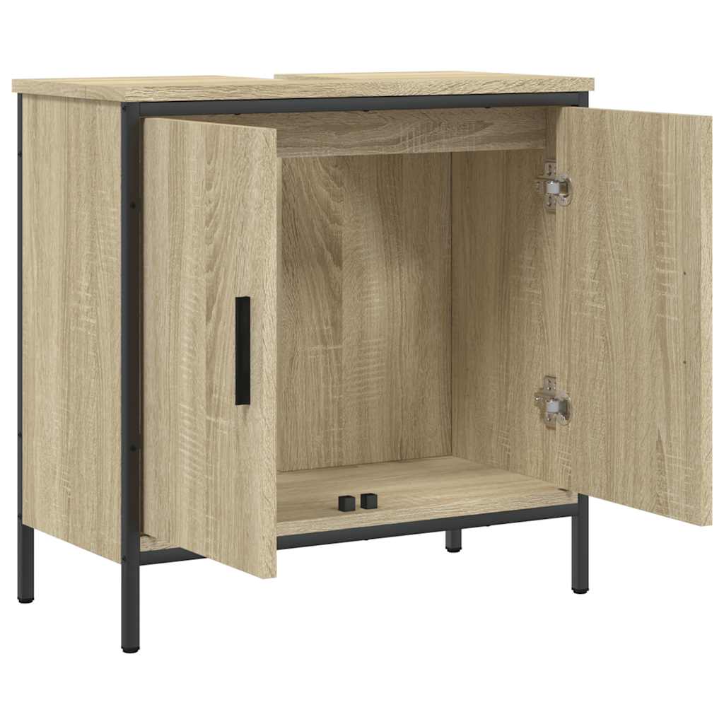 Mobile Lavabo Bagno Rovere Sonoma 60x30x60 cm Legno Multistrato | homemem39