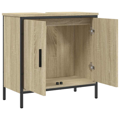 Mobile Lavabo Bagno Rovere Sonoma 60x30x60 cm Legno Multistrato | homemem39