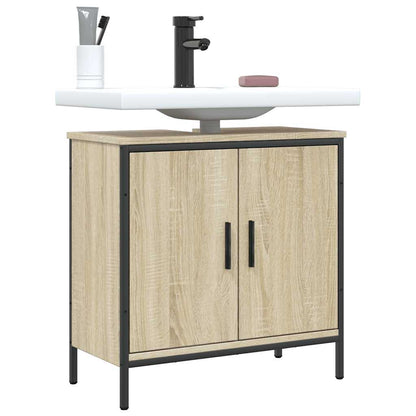 Mobile Lavabo Bagno Rovere Sonoma 60x30x60 cm Legno Multistrato | homemem39
