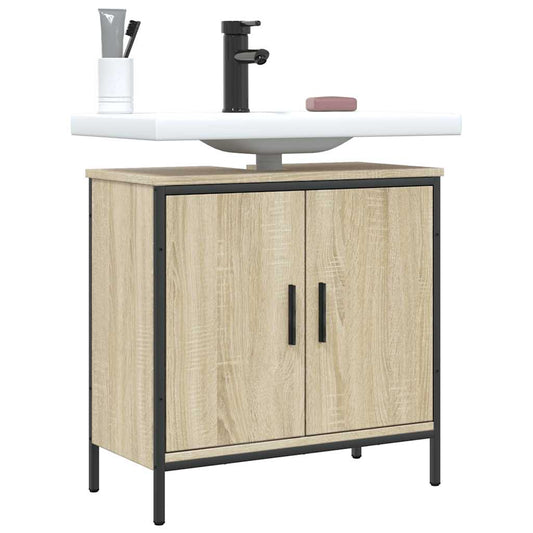 Mobile Lavabo Bagno Rovere Sonoma 60x30x60 cm Legno Multistrato | homemem39