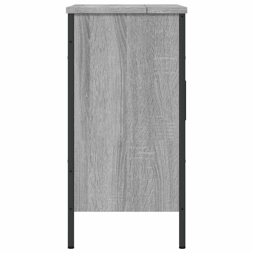Mobile Lavabo Bagno Grigio Sonoma 60x30x60 cm Legno Multistrato | homemem39