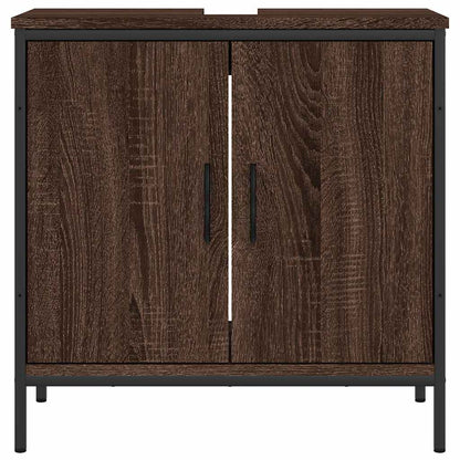 Mobile Lavabo Bagno Rovere Marrone 60x30x60cm Legno Multistrato - homemem39