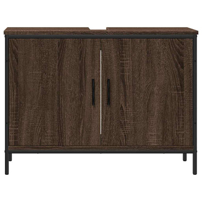 Mobile Lavabo Bagno Rovere Marrone 80x30x60cm Legno Multistrato | homemem39