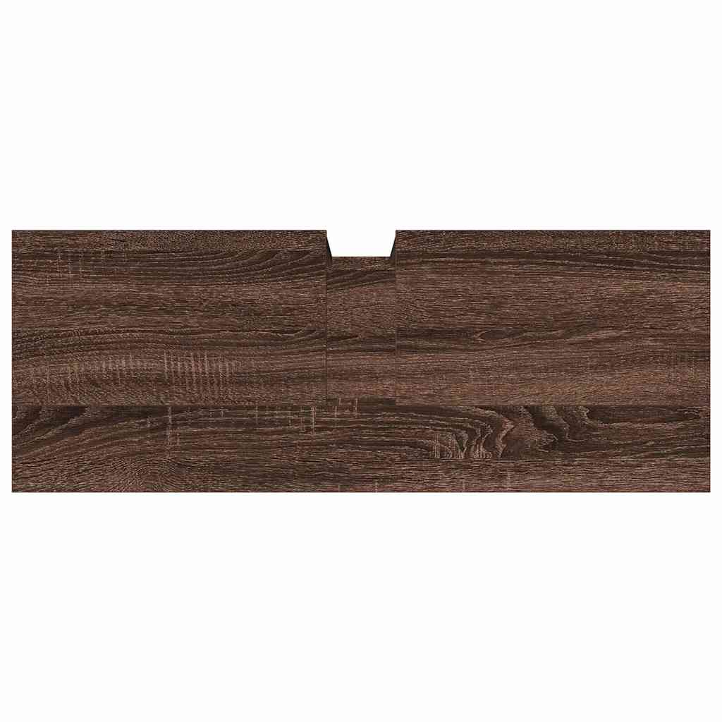 Mobile Lavabo Bagno Rovere Marrone 80x30x60cm Legno Multistrato | homemem39