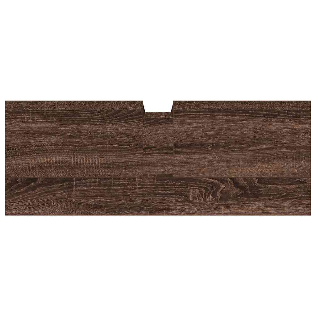 Mobile Lavabo Bagno Rovere Marrone 80x30x60cm Legno Multistrato - homemem39