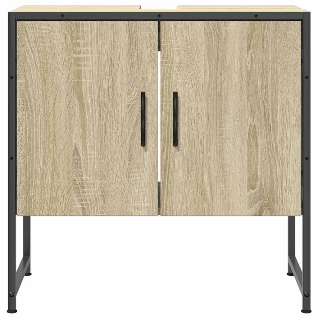 Mobile Lavabo Bagno Rovere Sonoma 60x33x60 cm Legno Multistrato | homemem39