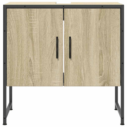 Mobile Lavabo Bagno Rovere Sonoma 60x33x60 cm Legno Multistrato - homemem39