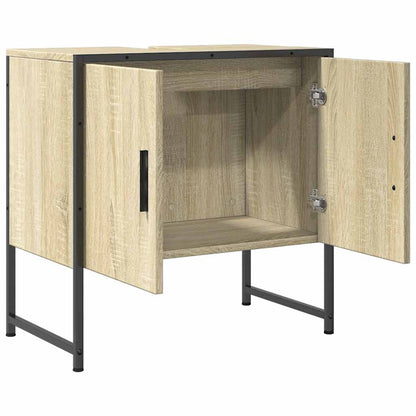 Mobile Lavabo Bagno Rovere Sonoma 60x33x60 cm Legno Multistrato | homemem39