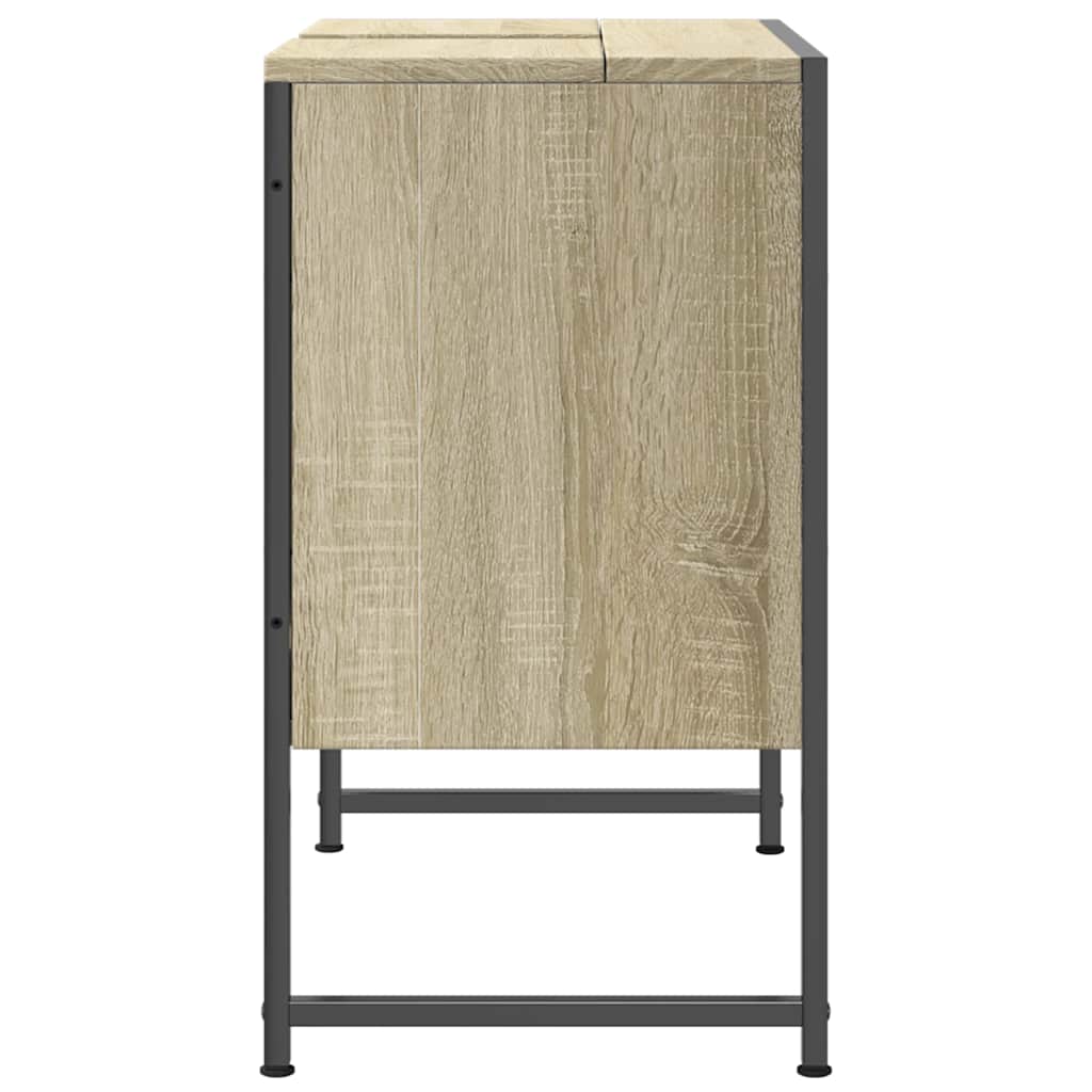 Mobile Lavabo Bagno Rovere Sonoma 60x33x60 cm Legno Multistrato | homemem39