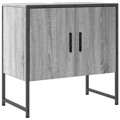 Mobile Lavabo Bagno Grigio Sonoma 60x33x60 cm Legno Multistrato | homemem39