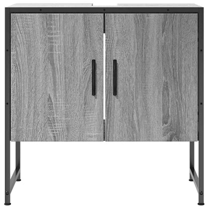 Mobile Lavabo Bagno Grigio Sonoma 60x33x60 cm Legno Multistrato | homemem39