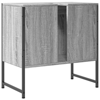 Mobile Lavabo Bagno Grigio Sonoma 60x33x60 cm Legno Multistrato | homemem39