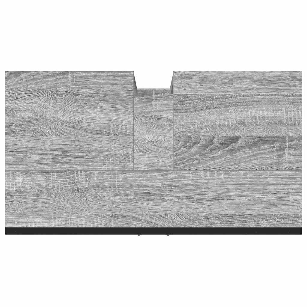 Mobile Lavabo Bagno Grigio Sonoma 60x33x60 cm Legno Multistrato | homemem39